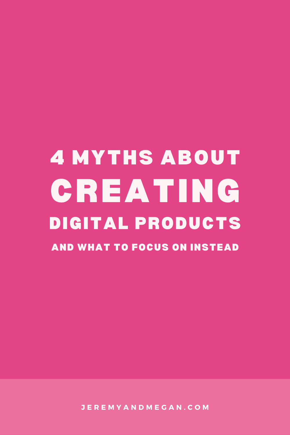 4 Myths about creating digital products and what to focus on instead to start earning passive profit in your business