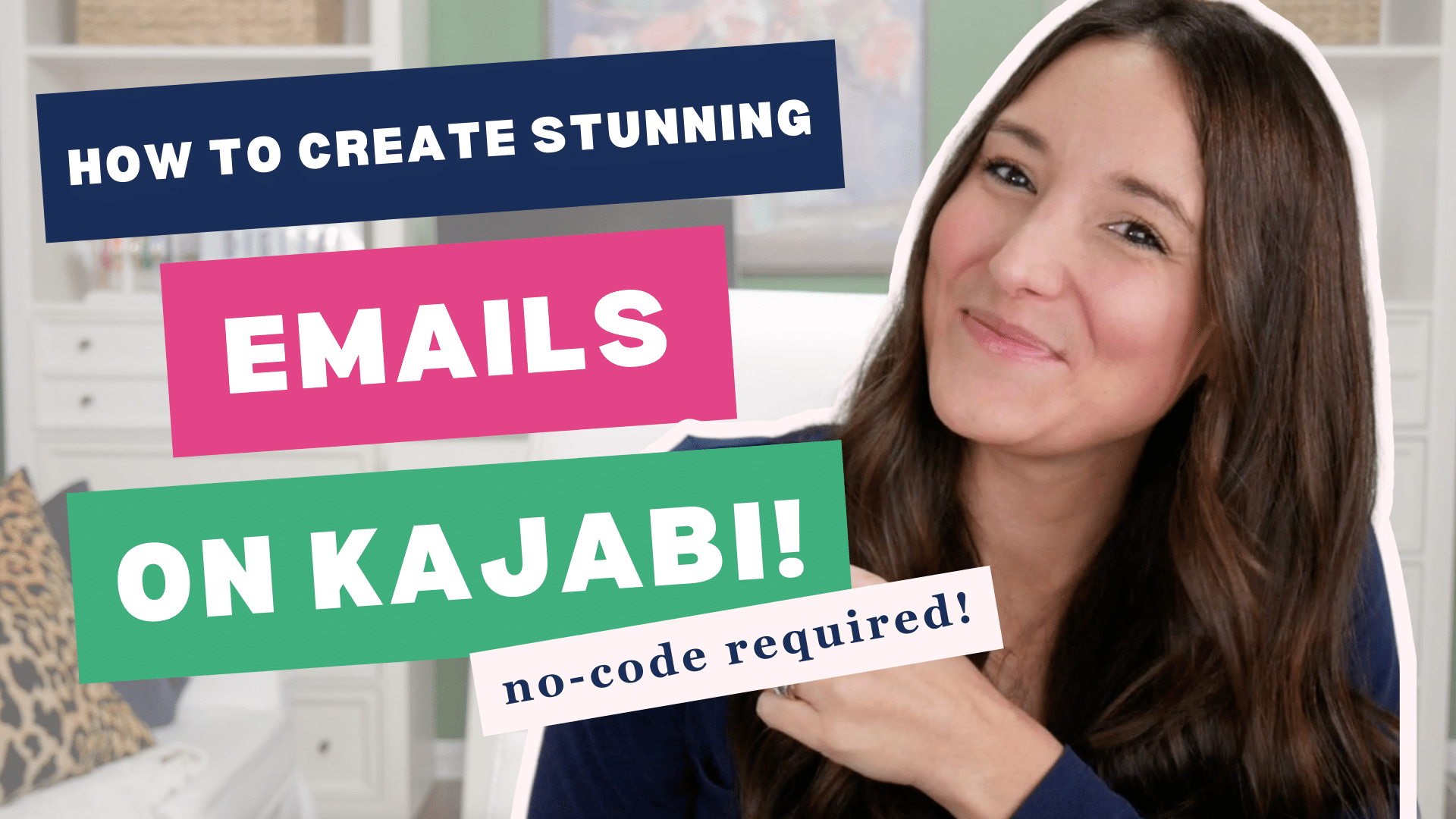 Creating gorgeous emails on Kajabi: a tutorial of how to design emails without ever touching code from digital business owner Megan Martin
