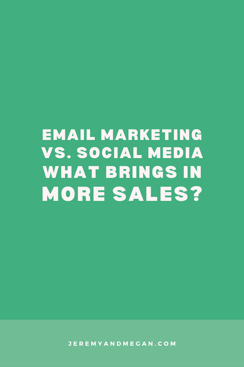 Email Marketing vs. Social Media: What Brings in More Sales? Megan Martin breaks down the history of emails and social media for sales