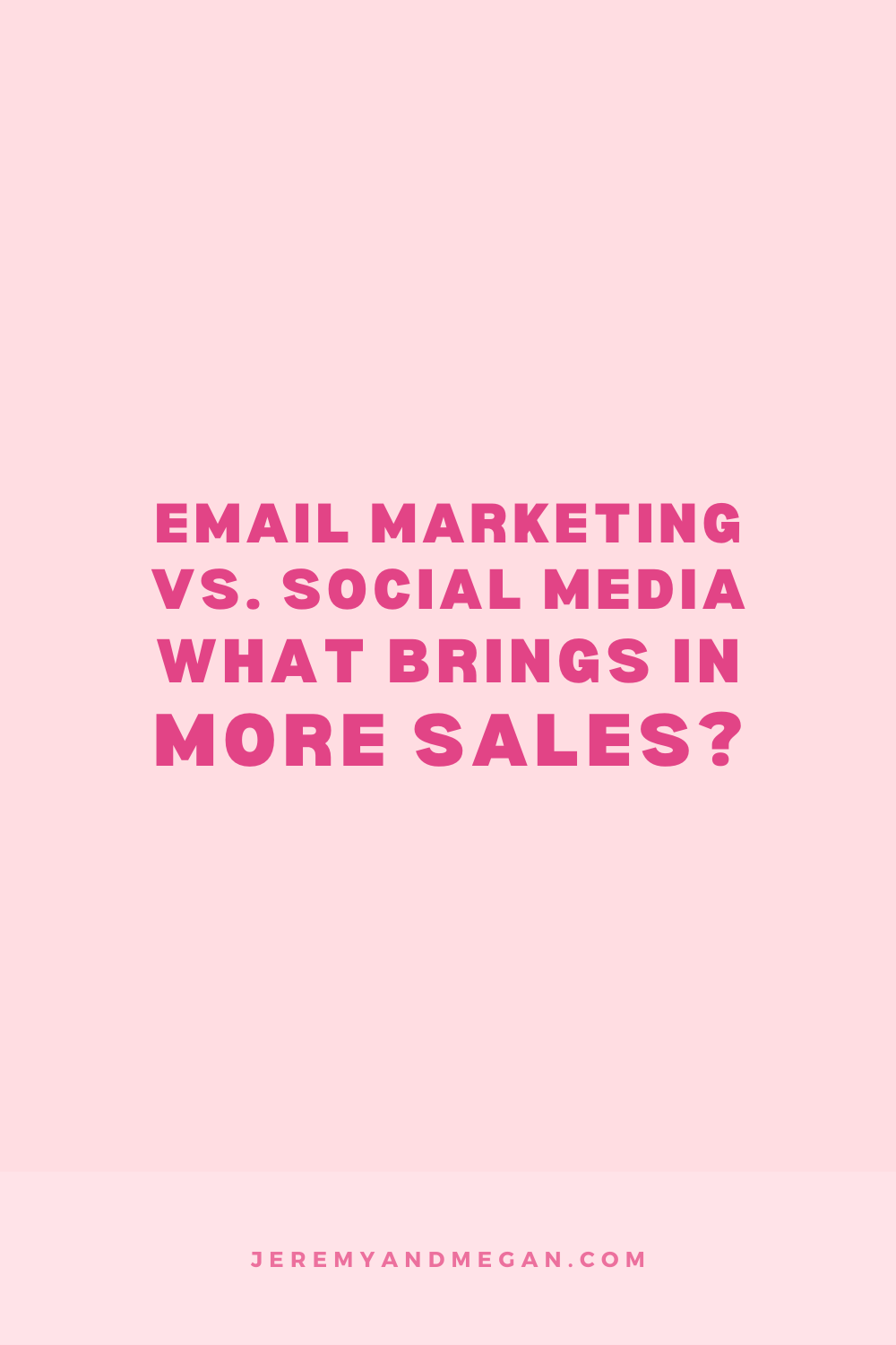 Email Marketing vs. Social Media: What Brings in More Sales? Megan Martin breaks down the history of emails and social media for sales